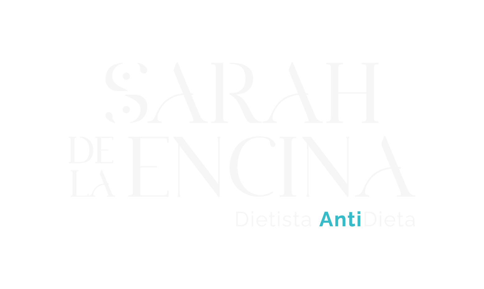 logotipo página principal Sarah de la Encina Dietista Antidieta